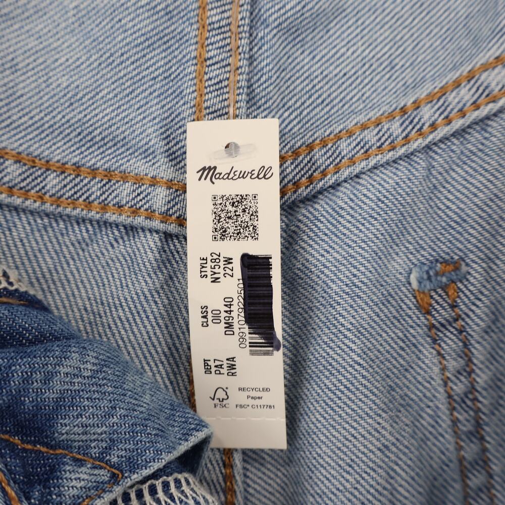 Madewell The Plus Ultimate Wide Leg Jean Airy Denim Raebrook Wash 22W NWT - Picture 5 of 10